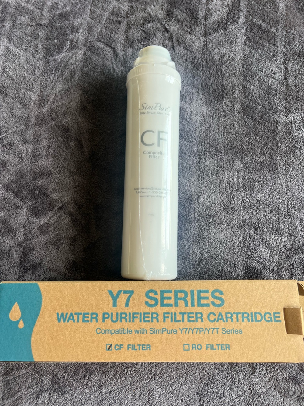 Y7 Series Water Purifier Filter Cartridge - White